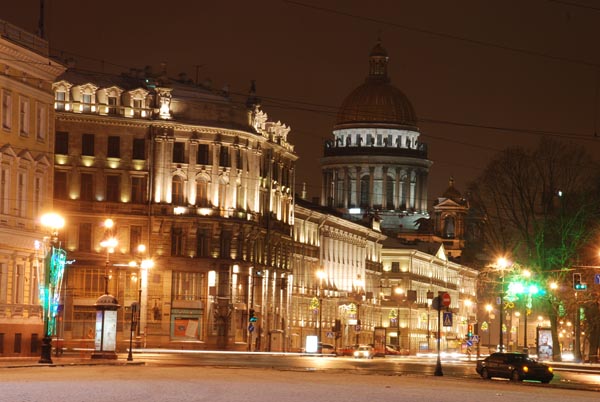 Санк-Петербург ночной пейзаж